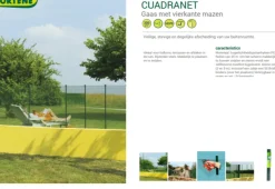 Brico Nortene Balkonscherm Cuadrant 11 Groen 1X5M- Balkonschermen