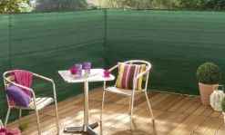 Brico Nortene Balkonscherm Supratex Groen 10X1,5M- Balkonschermen
