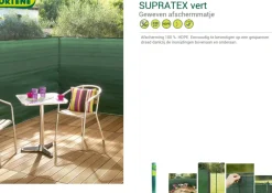 Brico Nortene Balkonscherm Supratex Groen 10X1,5M- Balkonschermen