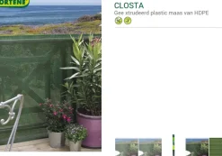 Brico Nortene Privacyscherm Closta Groen 500X150Cm- Balkonschermen