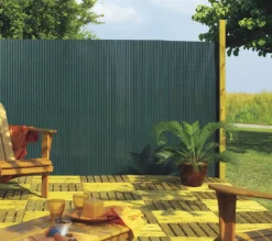 Brico Nortene Rietscherm Plasticane Pvc Groen 1X3M- Balkonschermen