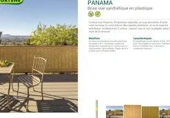 Brico Nortene Scherm Panama Groen 1X3M- Balkonschermen