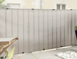 Brico Nortene Tuinscherm Everly Grijs 1X5M- Tuinschermen En Poorten