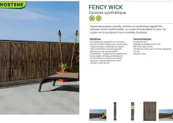 Tuinhout|Brico Nortene Tuinscherm Fency Kastanjebruin 1X3M