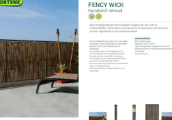 Brico Nortene Tuinscherm Fency Kastanjebruin 1X3M- Tuinschermen En Poorten