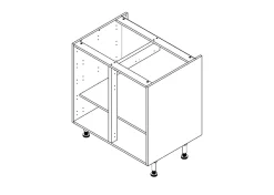 Keukenkasten|Brico Onderkast Keuken Modulo Wit 80Cm