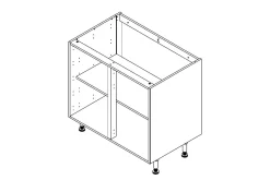 Keukenkasten|Brico Onderkast Keuken Modulo Wit 90Cm