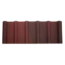 Dakpannen|Brico Onduvilla 'Onduline' Dakbedekking Rood Gevlamd 106 X 40 X 6 Cm