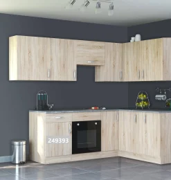 Keukenkasten|Brico Paprika Onderkast 50Cm Geborsteld Eik Melamine