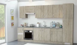 Keukenkasten|Brico Paprika Onderkast 40Cm Geborsteld Eik Melamine