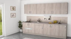 Keuken Accessoires|Brico Paprika Onderkast 100Cm Geborsteld Eik Melamine
