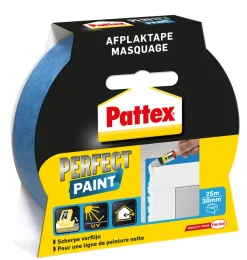 Brico Pattex Afplaktape 'Perfect Paint' 25Mx30Mm- Afplaktape
