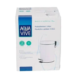 Keukenkasten|Brico Pedaalemmer 3 L Wit Mat
