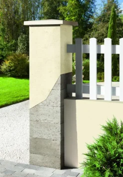 Brico Penez Herman Kolom Te Bekleden 26 X 26 X 20 Cm Grijs- Tuindeuren