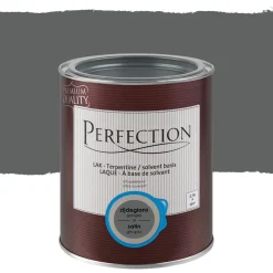 Brico Perfection Lak Ultradekkend Zijdeglans Terpentine Basis Gobigrijs 750Ml- Lakken
