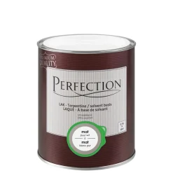 Brico Perfection Lak Ultradekkend Mat Terpentine Puur Wit 750Ml- Lakken