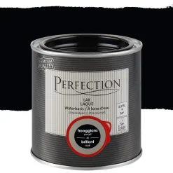 Brico Perfection Lak Ultradekkend Hoogglans Zwart 375Ml- Lakken