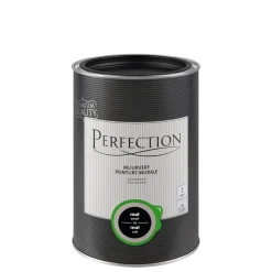 Brico Perfection Muurverf Ultradekkend Mat Zwart 1L- Muurverf