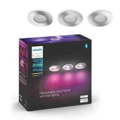Badkamerverlichting|Brico Philips Hue Inbouwspot Xamento Chroom 9,3Cm Gu10 5,7W 3 Stuks