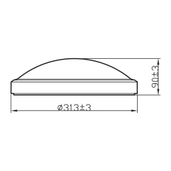 Badkamerverlichting|Brico Philips Plafondlamp Doris Zwart O31,3Cm 17W