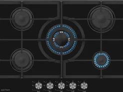 Kookplaten|Brico Plaque De Cuisson A Gaz Electrum Sur Verre Ps 7051 Cr