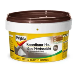 Brico Polyfilla Pasta Kneedbaar Hout Donkere Eik 500 Gr- Houtvulmiddelen