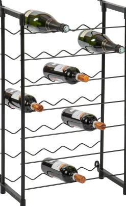 Keuken Accessoires|Brico Practo Home Flessenrek Metaal Voor 35 Flessen