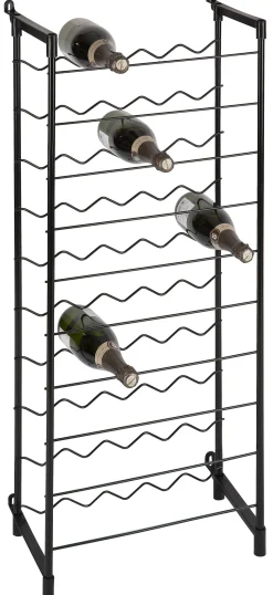Keuken Accessoires|Brico Practo Home Flessenrek Metaal Voor 50 Flessen