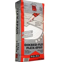 Cement|Brico Ptb Tegellijm 'Dikbed Flex' Grijs 25Kg