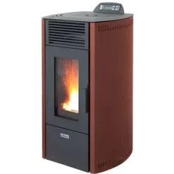 Brico Qlima Pelletkachel Viola 85 S-Line Rood