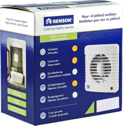 Luchtafvoer|Brico Renson Badkamerventilator 7402H O125Mm Wit