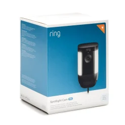 Brico Ring Beveiligingscamera Spotlight Cam Pro - Plug-In - 1080P Hd-Video - Zwart- Beveiligingscamera
