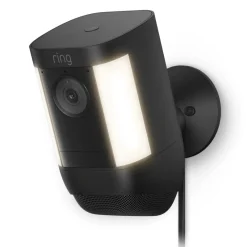 Brico Ring Beveiligingscamera Spotlight Cam Pro - Plug-In - 1080P Hd-Video - Zwart- Beveiligingscamera