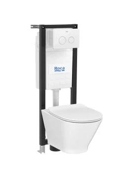 Inbouwtoiletten|Brico Roca Inbouwreservoir Set Heracles | Soft-Close Toiletzitting | Randloos Toiletpot