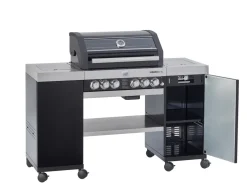 Brico Rosle Gasbarbecue Videro G4-Sl 30Mbar 154X60X118Cm- Gasbarbecue