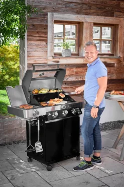 Brico Rosle Gasbarbecue Videro G3-S Vario 30Mbar 70,5X65,5X65,5Cm- Gasbarbecue