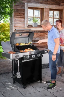 Brico Rosle Gasbarbecue Videro G3-S Vario 30Mbar 70,5X65,5X65,5Cm- Gasbarbecue