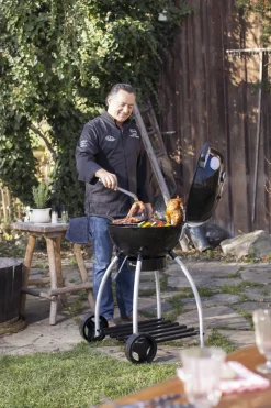 Brico Rosle Houtskoolbarbecue No. 1 Sport F50 + Beschermhoes 69,5X67X99Cm- Houtskool Barbecue