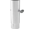 Brico Saninstal Kachelpijp O125Mmx100Cm Zwart Geemailleerd Staal