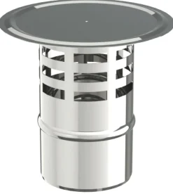 Brico Saninstal Regenkap Voor Pelletkachel Rvs O80Mm