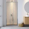 Douchedeuren|Brico Sealskin Hooked Driedelige Schuifdeur 95X200Cm| 6Mm Helder Veiligheidsglas Met Antikalklaag Zilver Hoogglans