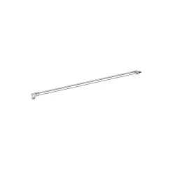 Douchedeuren|Brico Sealskin Inc. Stabilisatiesteun 100Cm Zilver Hoogglans