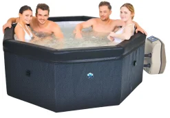 Brico Semi-Rigide Spa Octopus 6Prs Zwart/Wit O193X73Cm- Spa En Jacuzzi