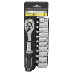 Gereedschapsets|Brico Sencys Dopsleutelset – 11 Stuks