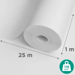 Brico Sencys Glasweefselbehang Ruit Middel 25M 119Gram- Glasvezelbehang