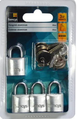 Brico Sencys Hangslot Aluminium 20Mm 4St- Hangsloten