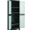 Meubelen|Brico Sencys Hoge Kast Donkergrijs 45X65X185Cm