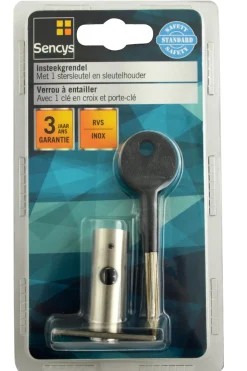 Brico Sencys Omkeerbaar Insteekslot M294 Vermessingd Staal 110X50Mm- Deursloten