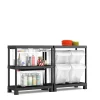 Opbergrekken|Brico Sencys Opbergrek Pvc Zwart 40 X 90 X 182 Cm
