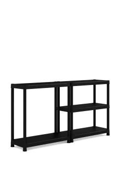 Opbergrekken|Brico Sencys Opbergrek Pvc Zwart 40 X 90 X 182 Cm